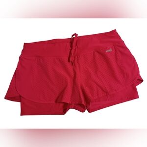 WOMEN'S AVIA HOT PINK ATHLETIC SHORTS WITH DRAWSTRING TIE SIZE LARGE